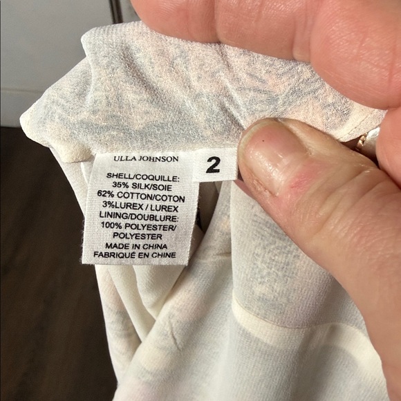 Ulla Johnson Ailie Cotton Silk Blend Metallic Skirt Size 2 - Picture 13 of 15